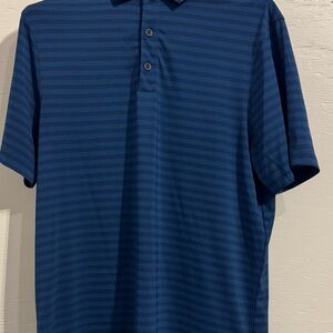 Champion Men's Striped Blue Polo Shirt